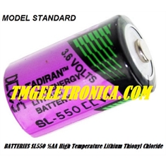SL-550 - Bateria 3,6V, Lithium Alta Temperatura, LITHIUM size 1/2AA 3.6v, High Temperature Lithium Battery SL550 - 55°C Á Max.130°C - NOT Rechargeable - SL-550 Tadiran,High Temp 1/2AA Lithium(STANDARD)